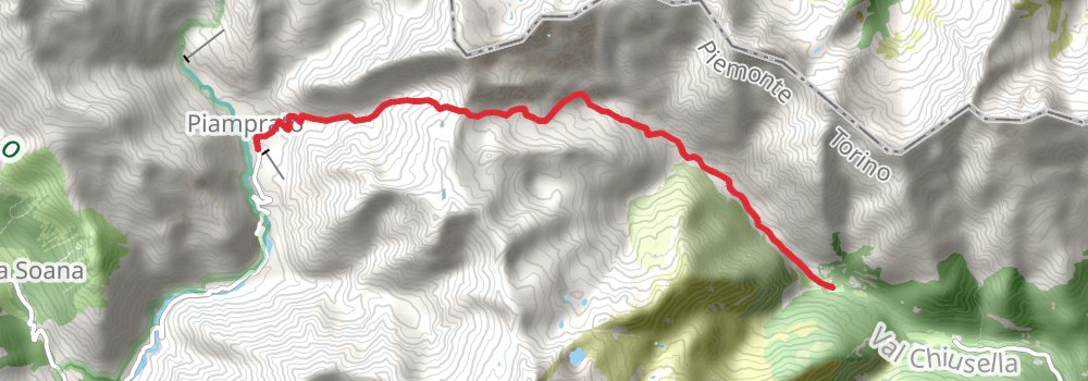 Grande Traversata delle Alpi stage 22 Map