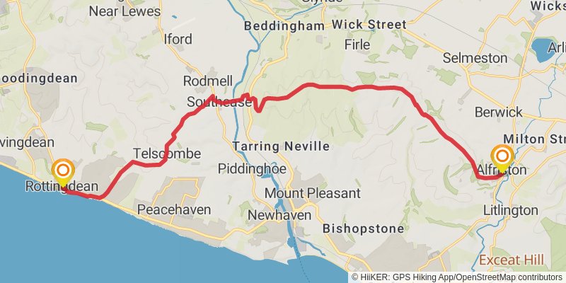 Sussex Hospices Trail stage 11 Map