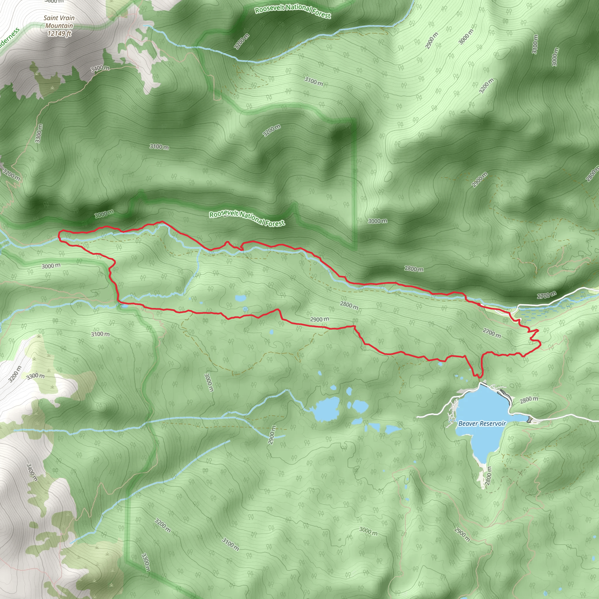 Buchanan Pass Trail Loop mobile static map