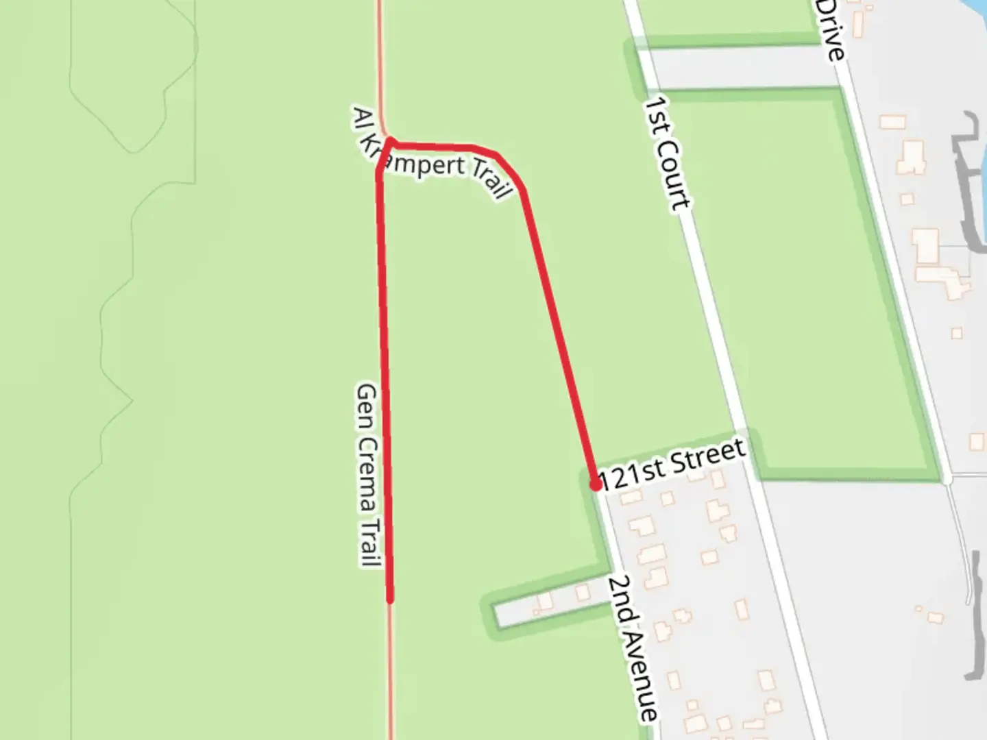 An image depicting the trail Gen Crema Trail and its surrounding area.