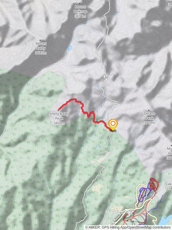 Shelly Baldy Peak via Blue Lake Trail