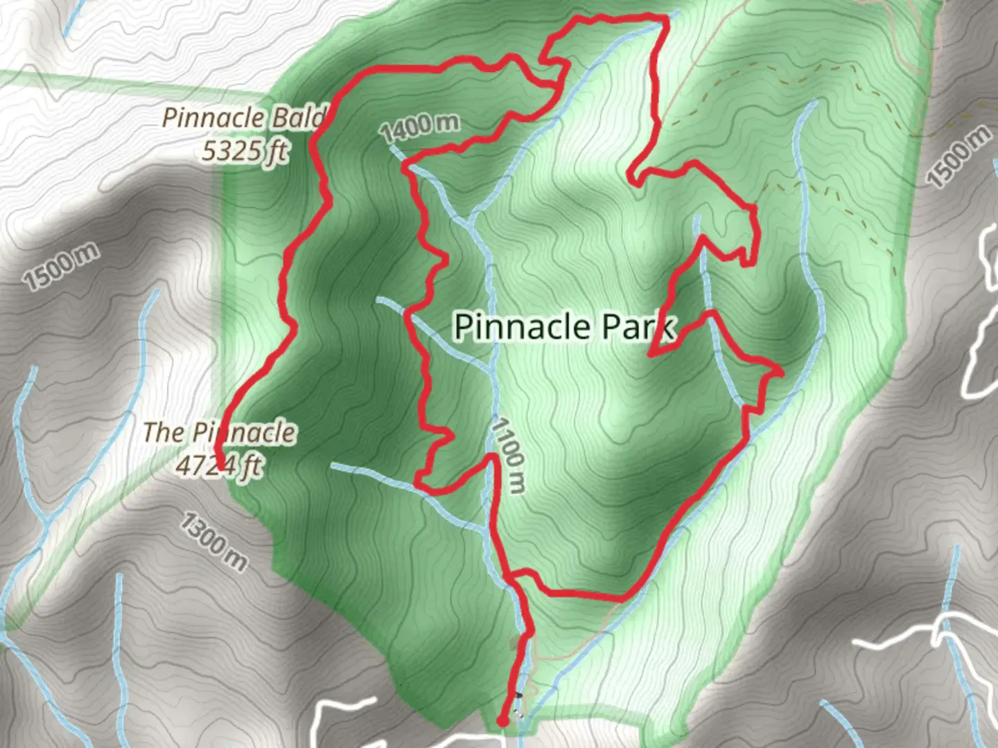 An image depicting the trail West Fork, Pinnacle and East Fork Loop Trail and its surrounding area.
