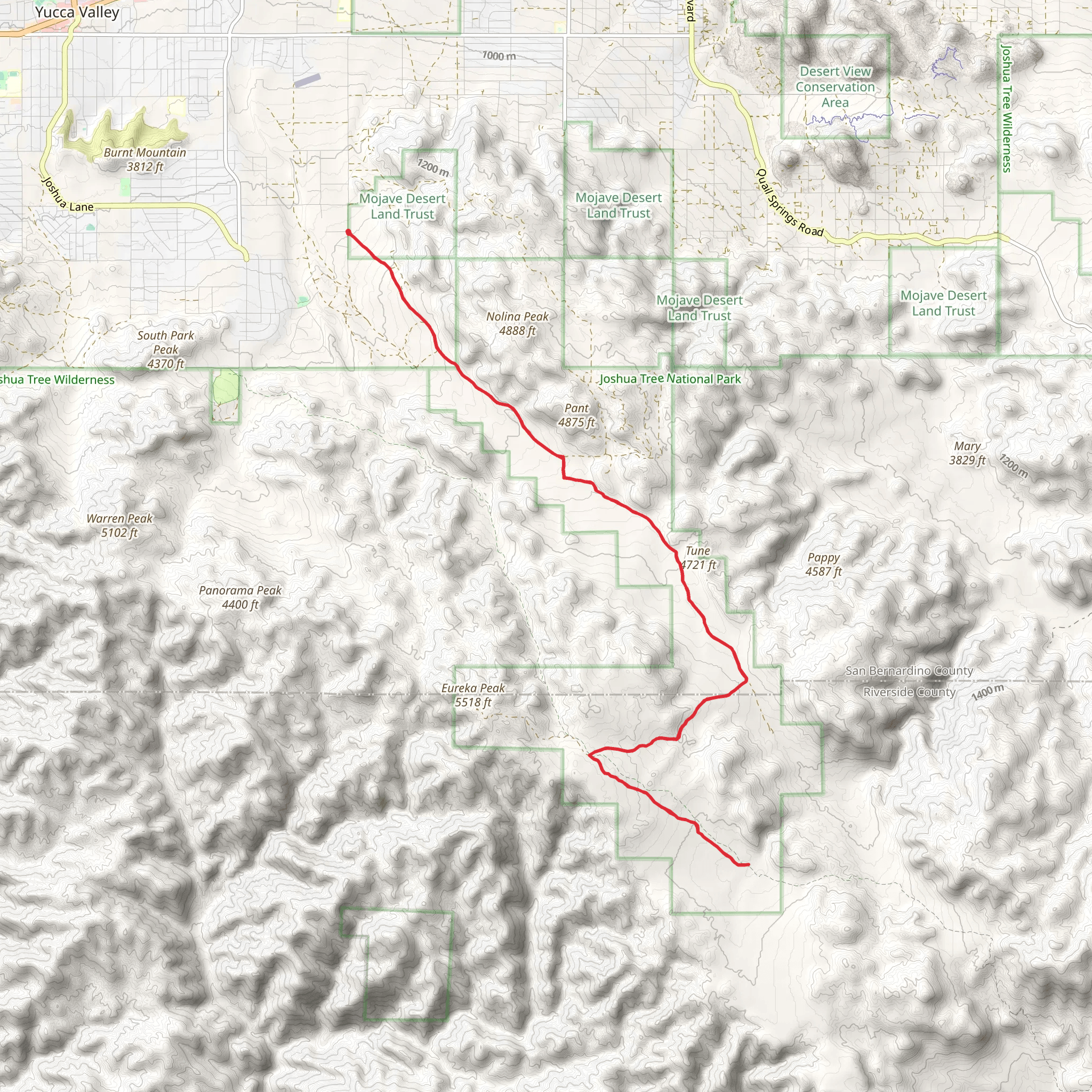 Lower and Upper Covington Flat Road Trail mobile static map