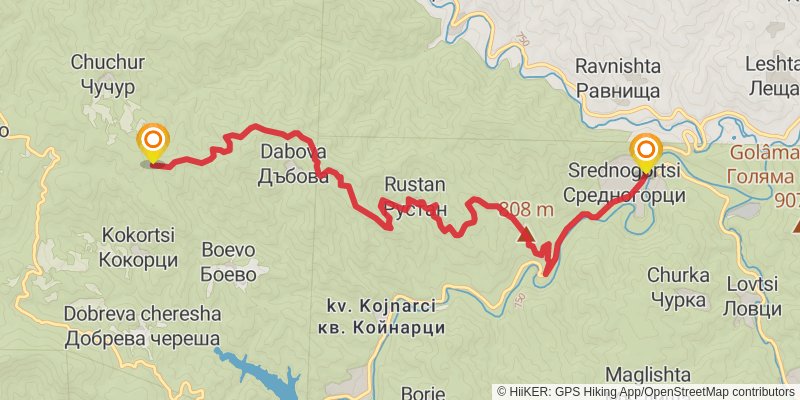 Sultans Trail stage 99 Map