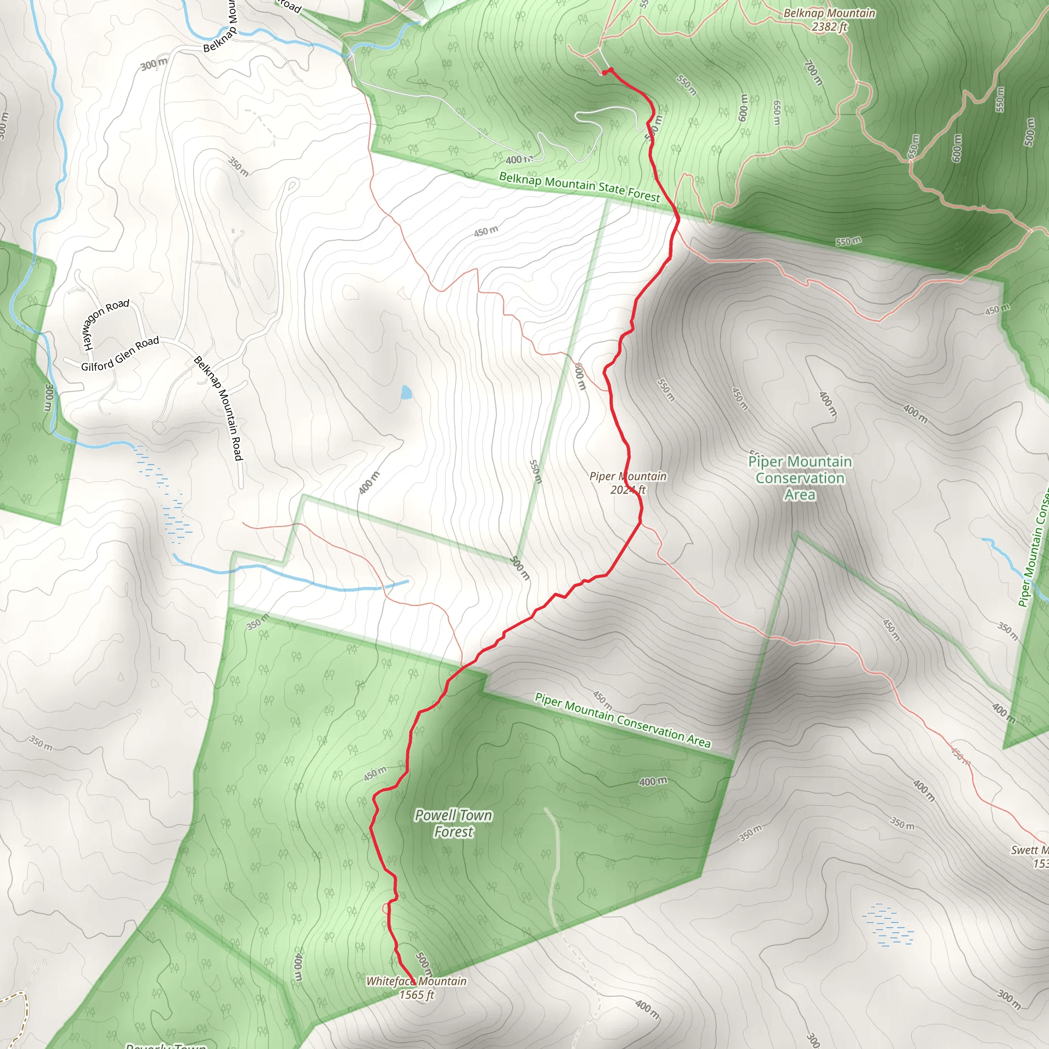 Piper and Whiteface Mountain from Carriage Road mobile static map