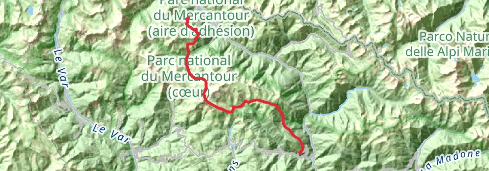 Via Alpina - Blue Trail stage 29 Map