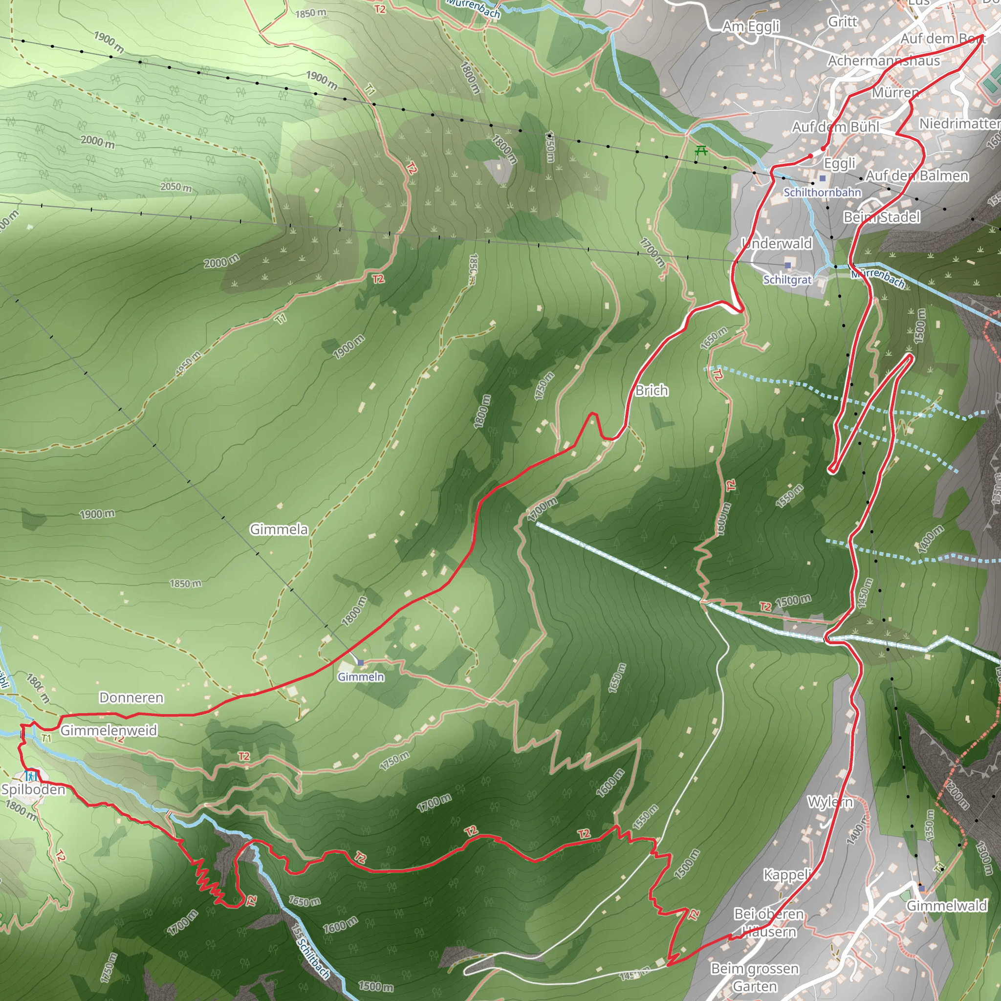 Waterfall Sprutz Loop mobile static map