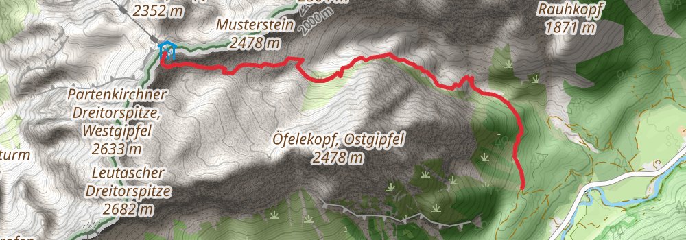 Via Alpina - Red Trail stage 48 Map