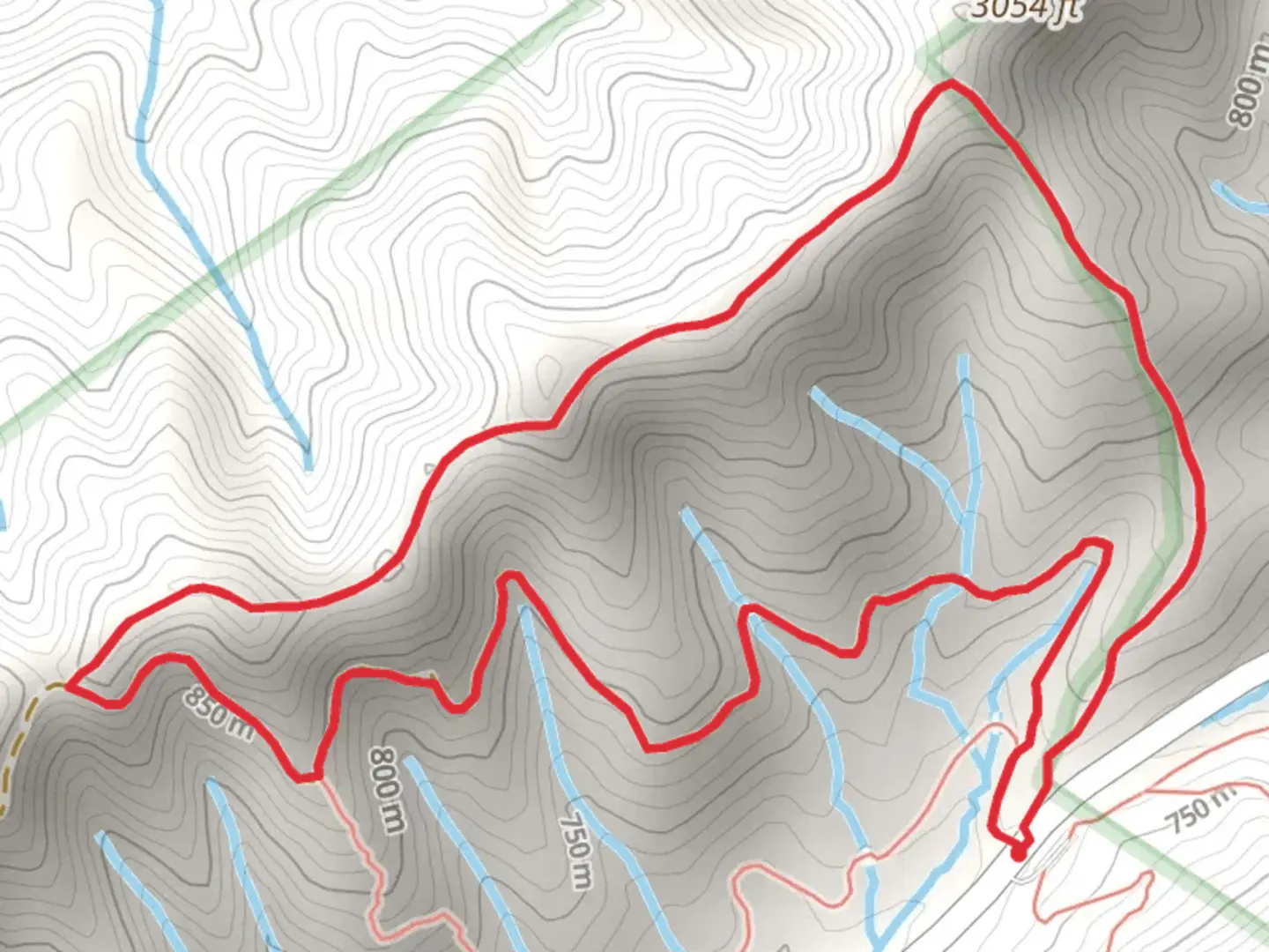 An image depicting the trail Horse Cove Gap Road and Cherokee Logging Road Loop - Short and its surrounding area.