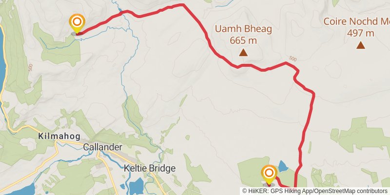 Stevenson Way stage 20 Map