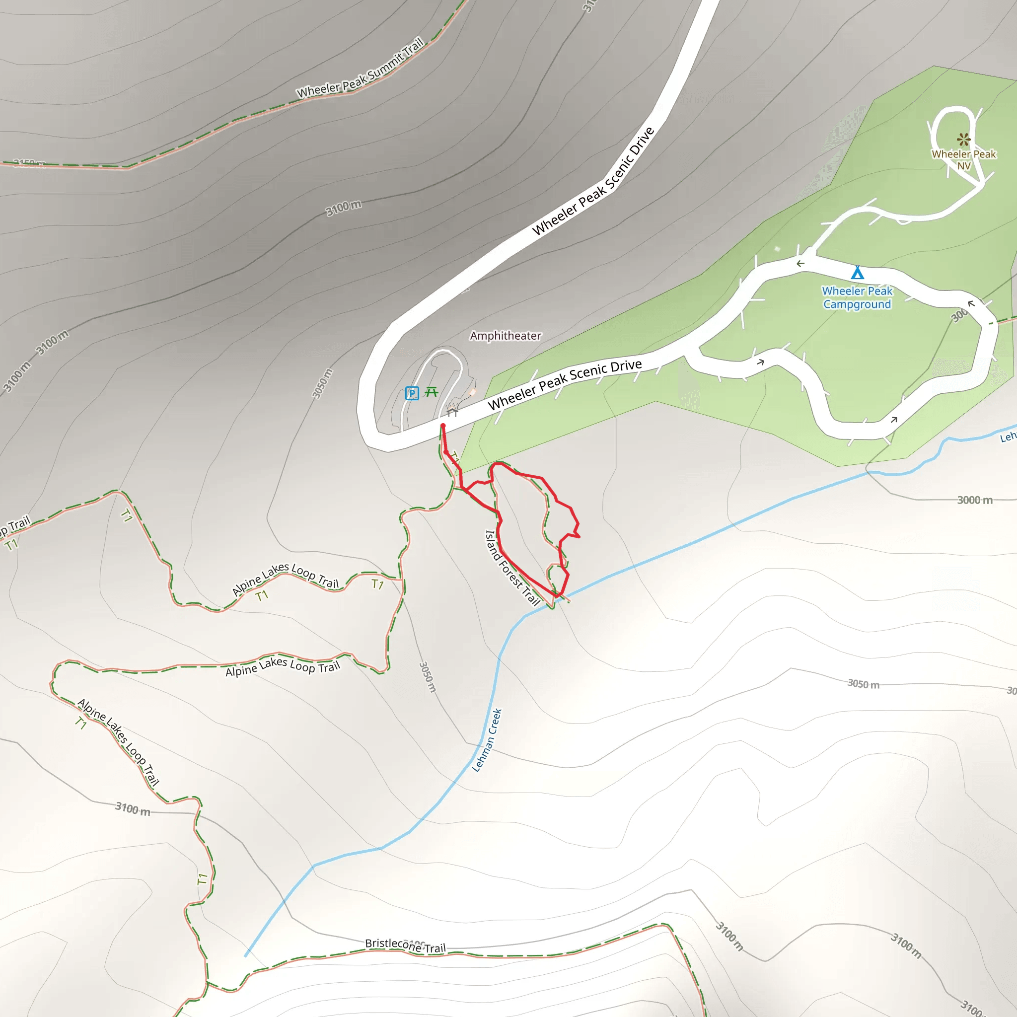 Sky Islands Forest Trail mobile static map