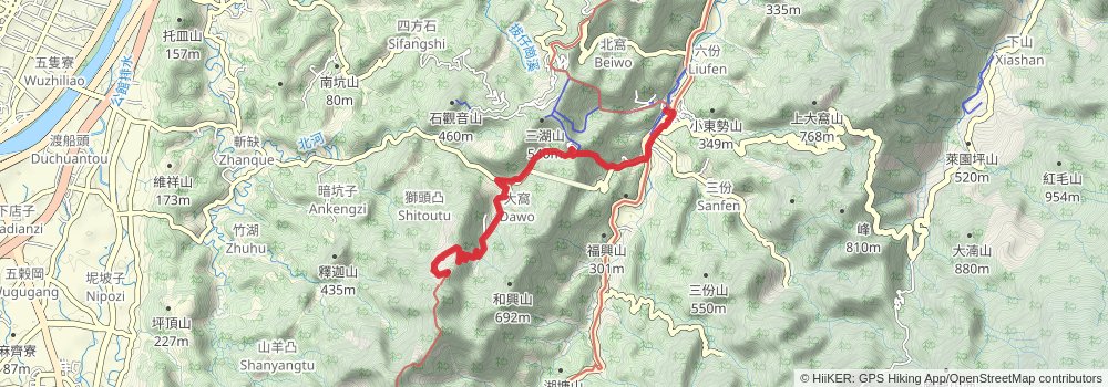 Raknus Selu Trail stage 8 Map