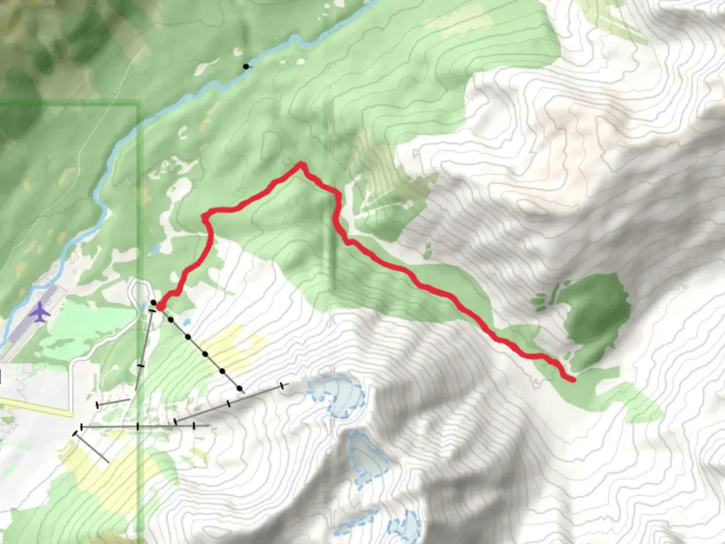 An image depicting the trail Upper Winner Creek Trail and its surrounding area.