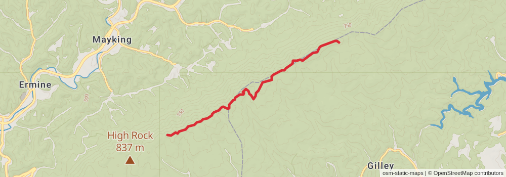 American Perimeter Trail - Southern Appalachian Primary stage 57 Map