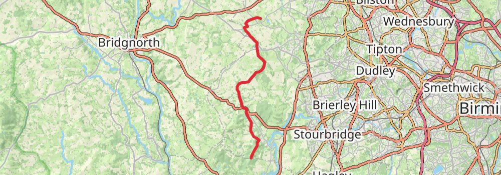 Staffordshire Way stage 7 Map
