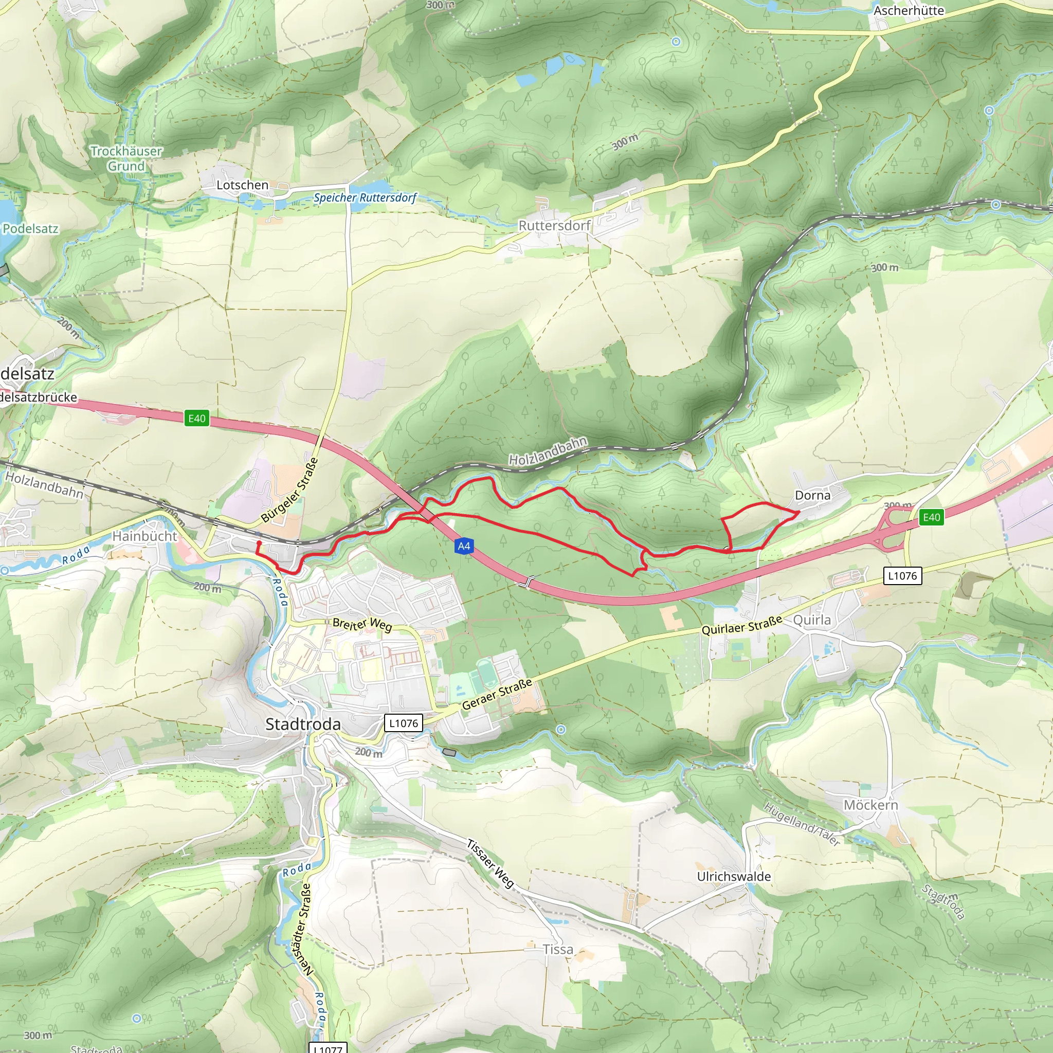 Nossengraben Loop mobile static map