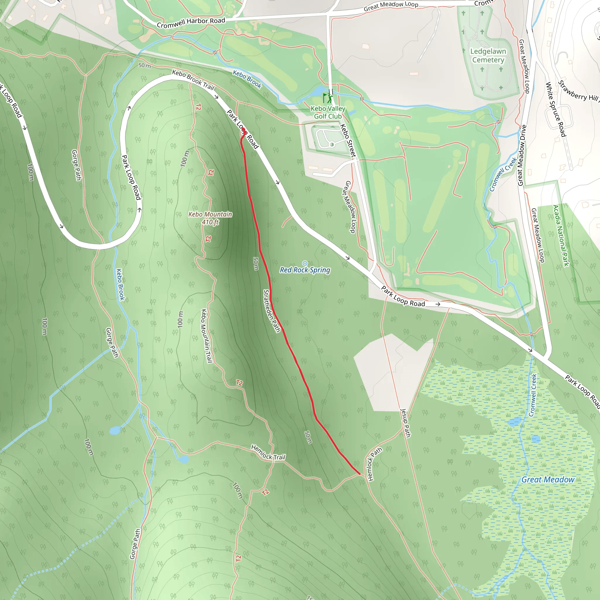 Stratheden Path Trail mobile static map