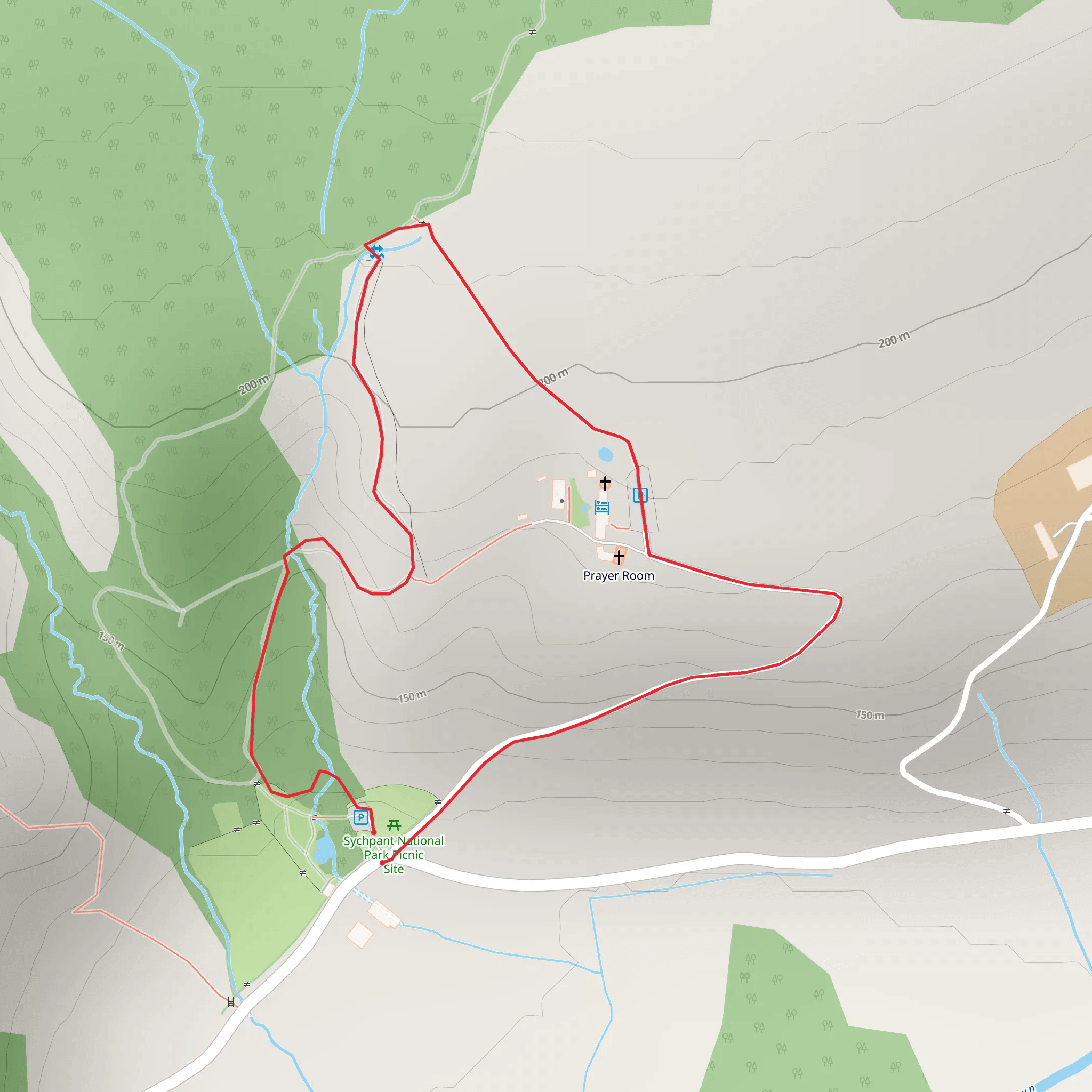 Cwm Gwaun - Sychpant - Cwm Bach mobile static map