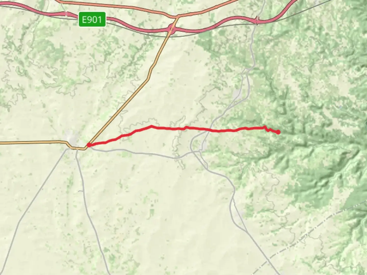 An image depicting the trail Pilgrim's Way PR CU 74 and its surrounding area.