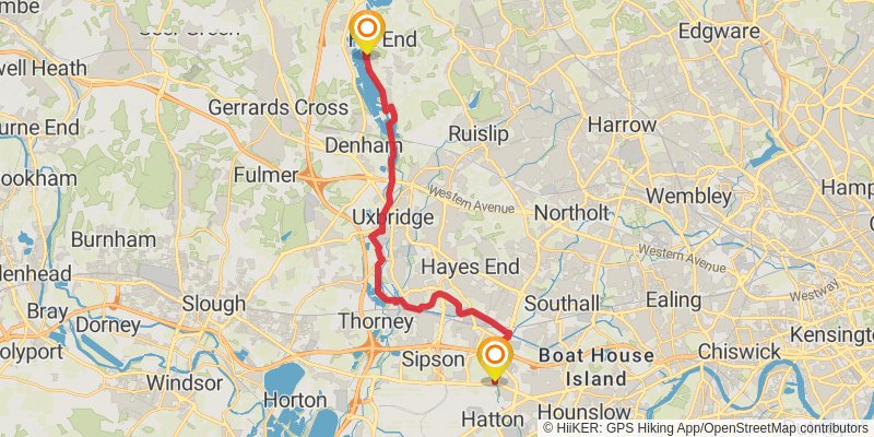 London Loop Trail stage 6 Map