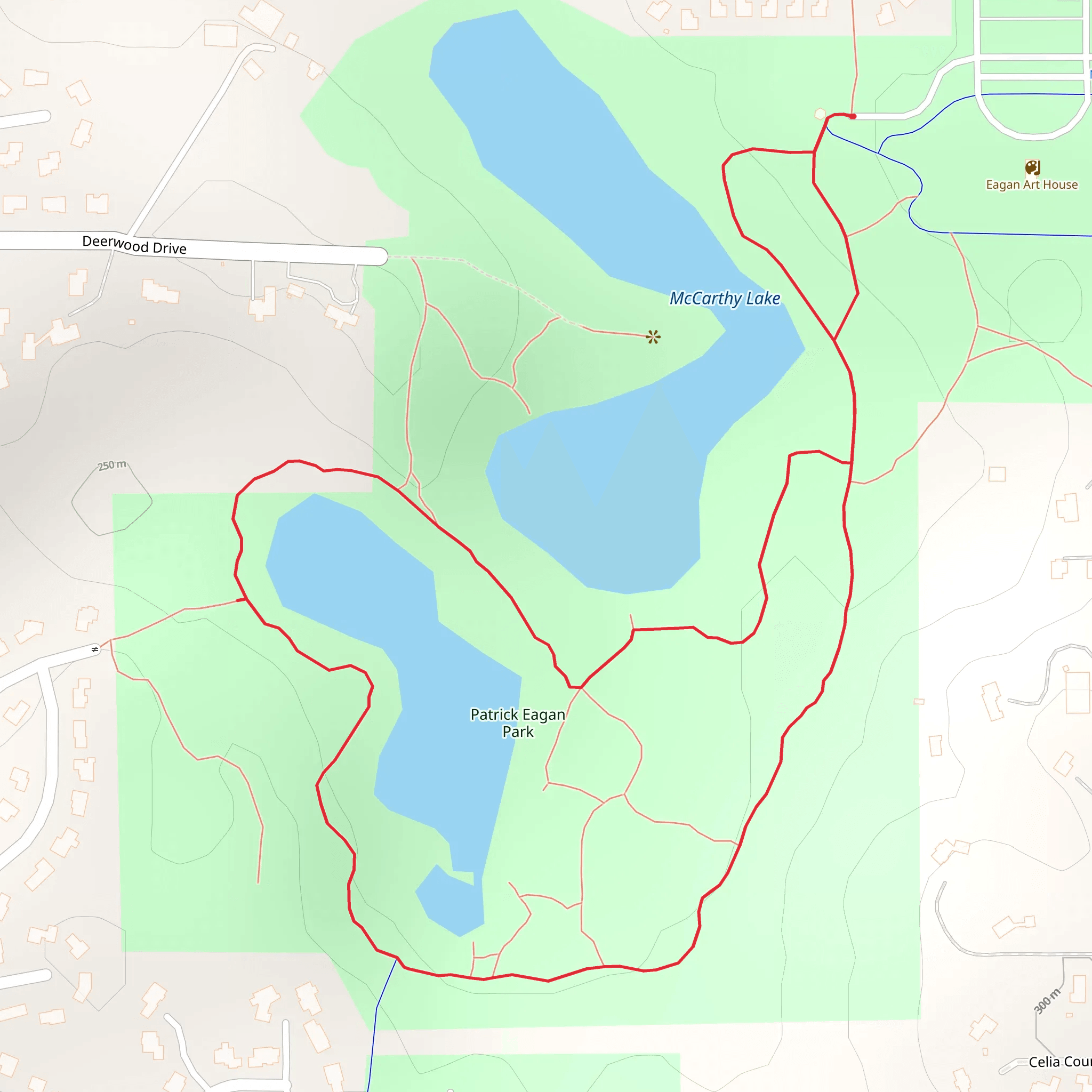 Patrick Eagan Park Loop mobile static map