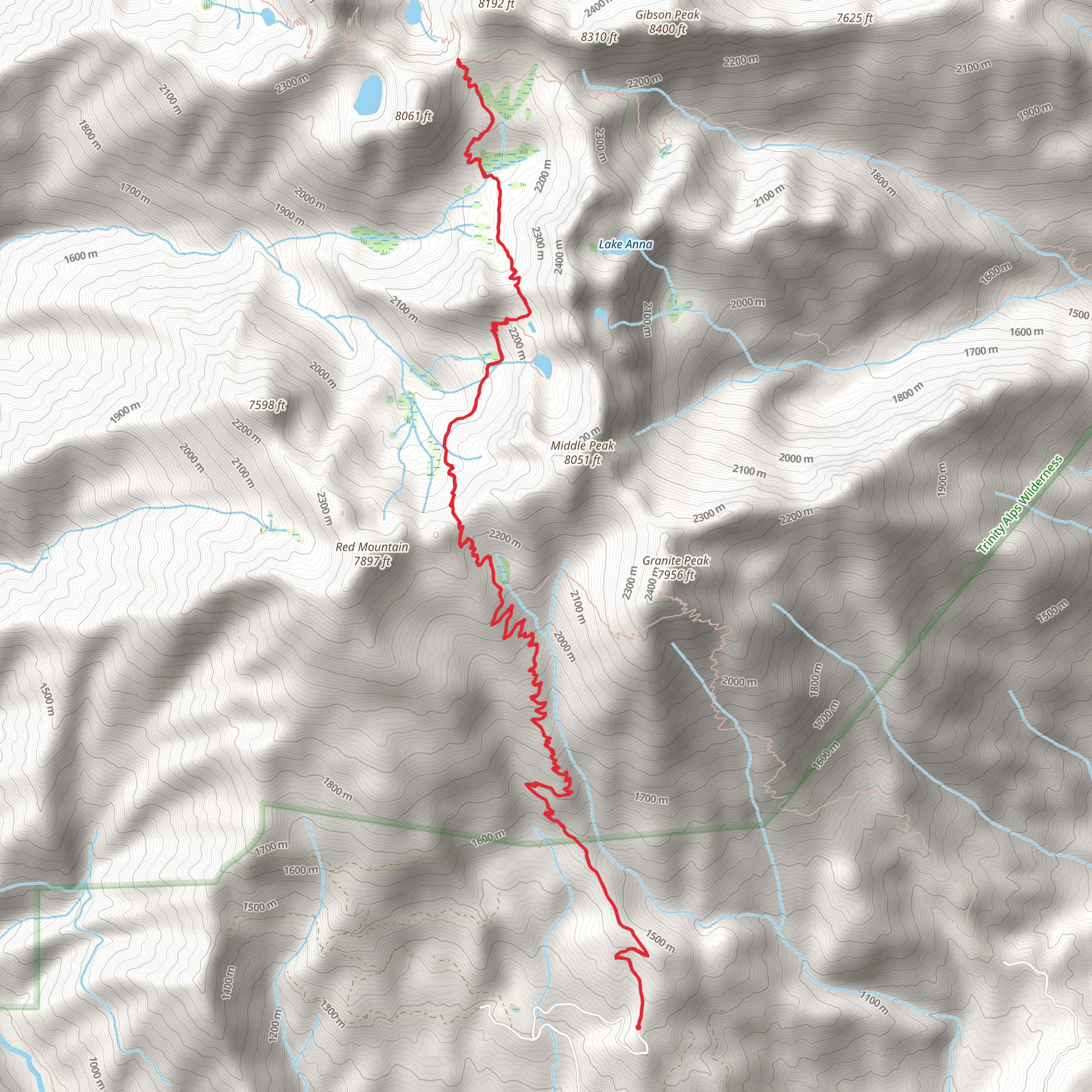 Stoney Ridge to Deer Creek Pass Trail mobile static map