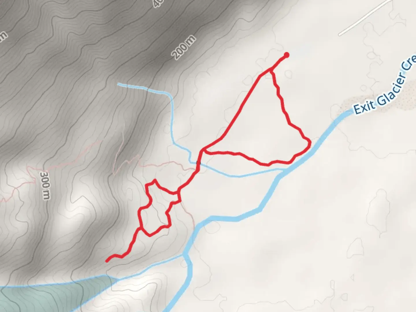 An image depicting the trail Overlook and Glacier View Loop Trail and its surrounding area.