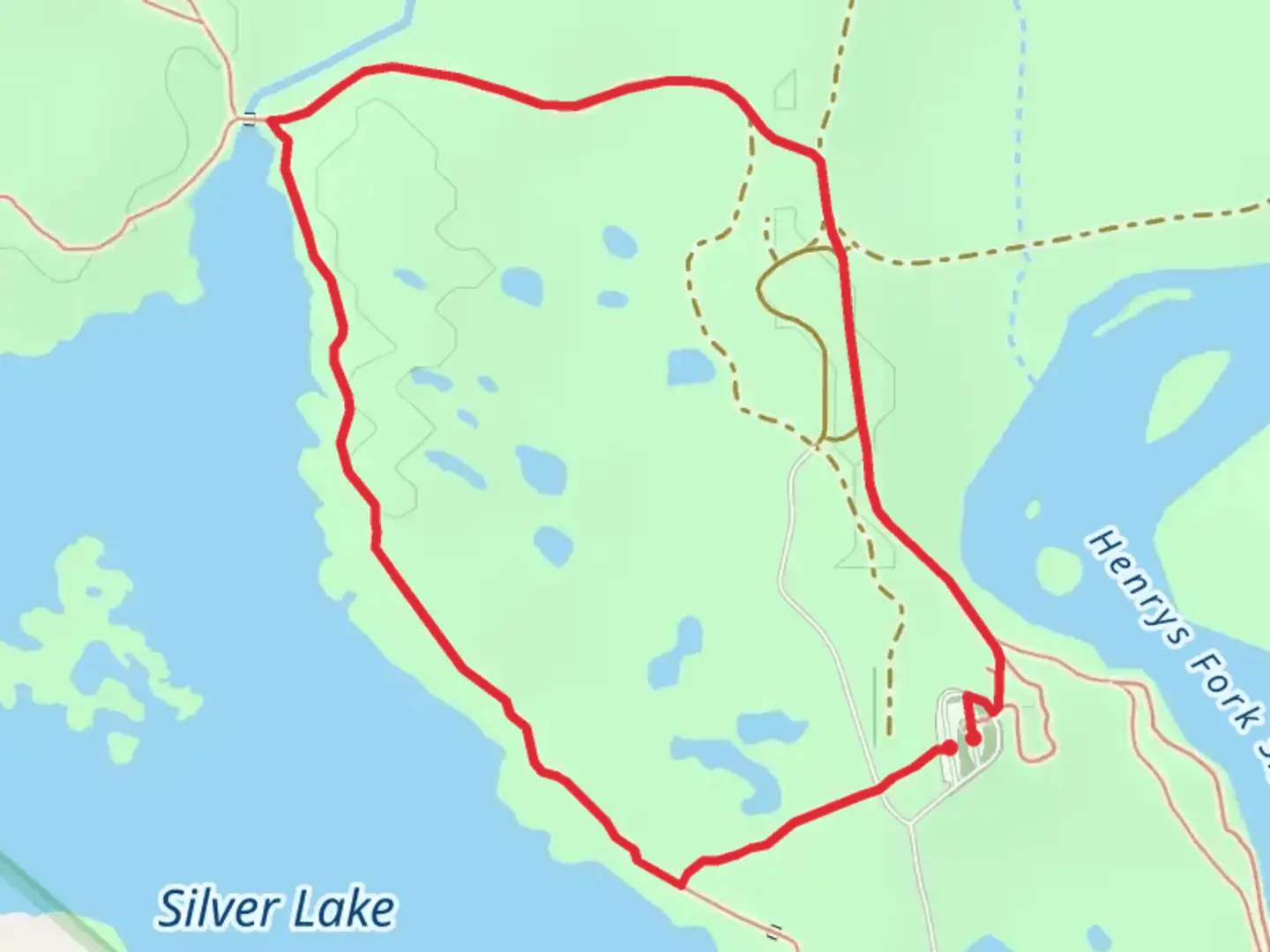 An image depicting the trail Ranch Loop and its surrounding area.