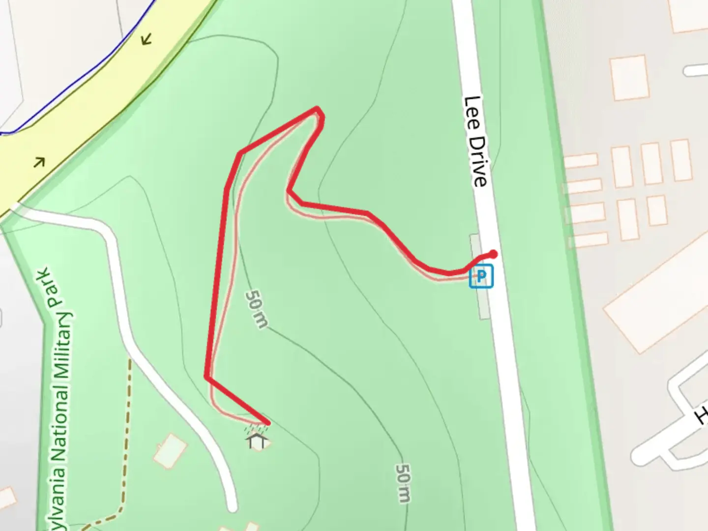 An image depicting the trail Lees Hill Trail and its surrounding area.