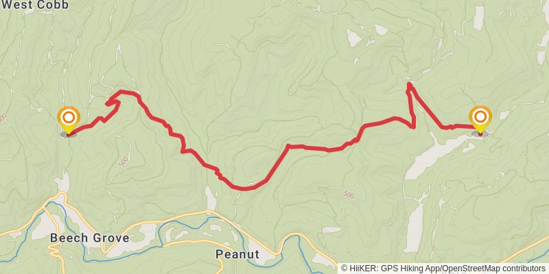 Ozark Highlands Trail stage 5 Map