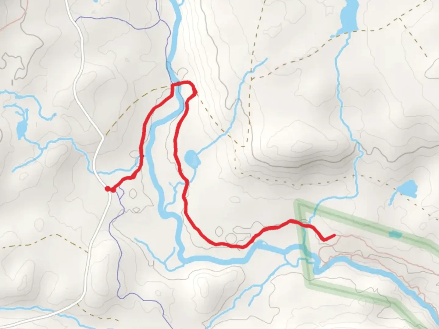 An image depicting the trail Head of the Gulf Trail and Lodge to Lodge Trail and its surrounding area.