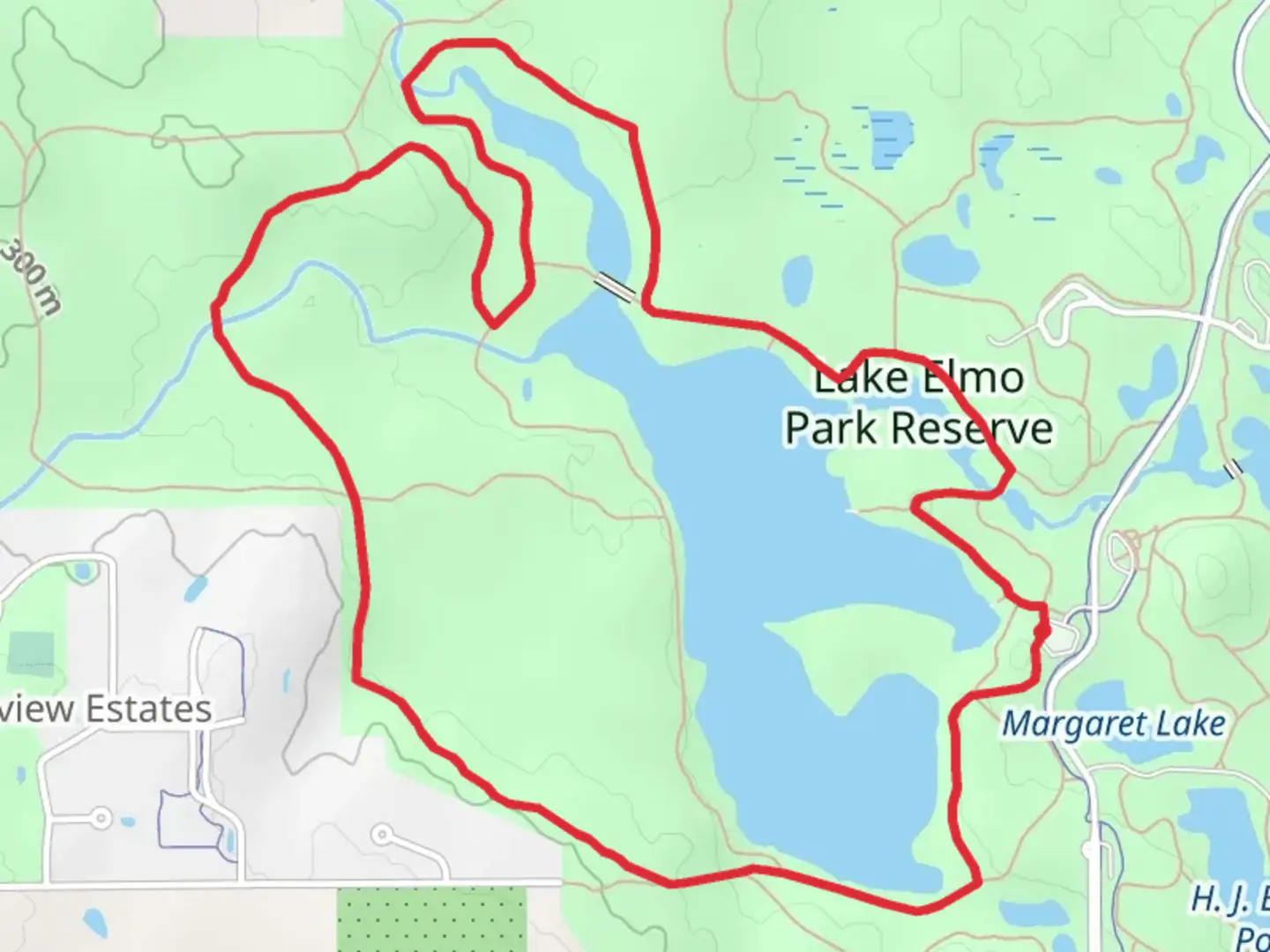 An image depicting the trail Eagle Point Lake Loop and its surrounding area.