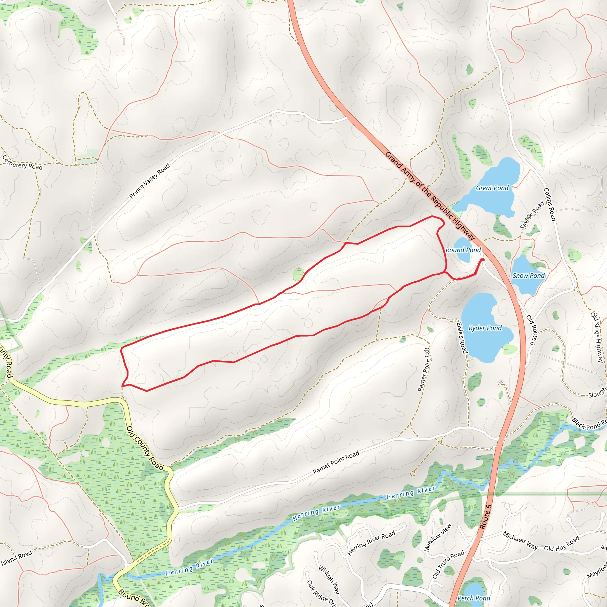 Round Pond - Lombard Hollow mobile static map