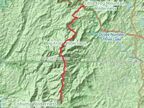 Big Frog and Benton MacKaye Trail from Thunder Rock Campground