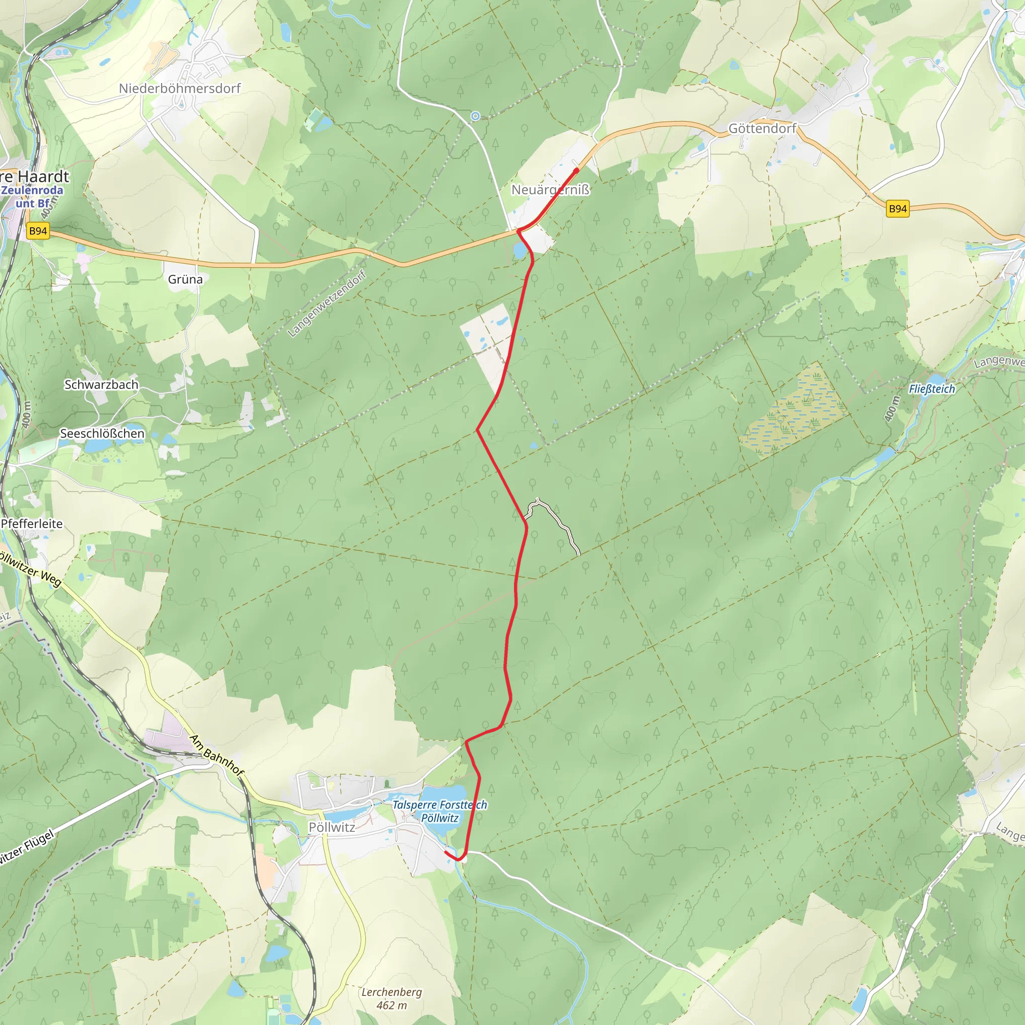 Naturlehrpfad Pöllwitzer Teich mobile static map