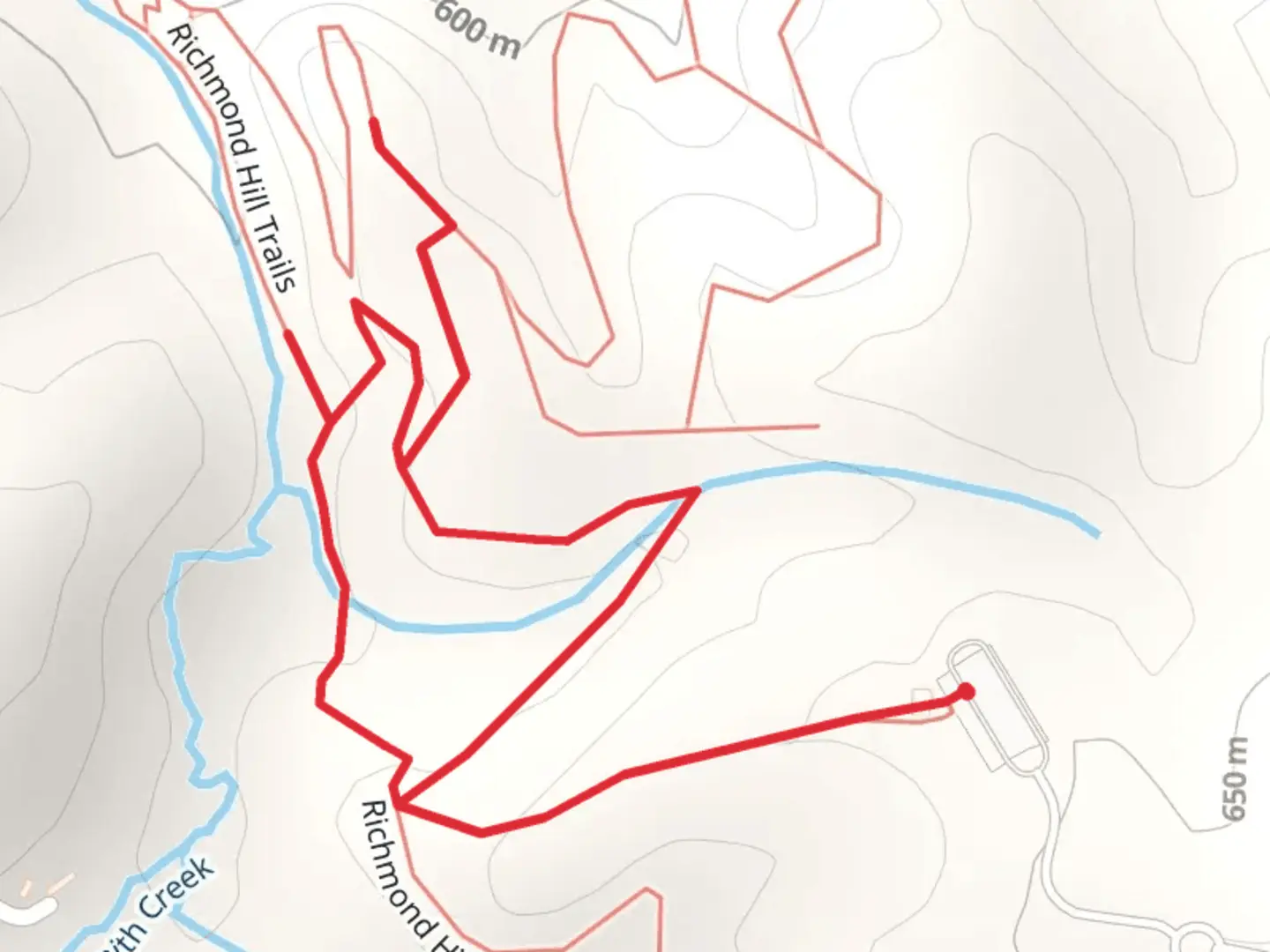 An image depicting the trail Richmond Hill Trail and its surrounding area.