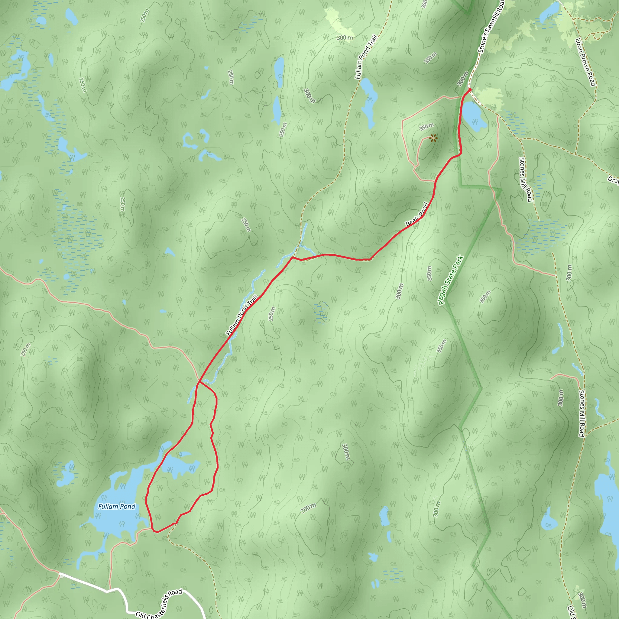 Fullam Pond Trail mobile static map