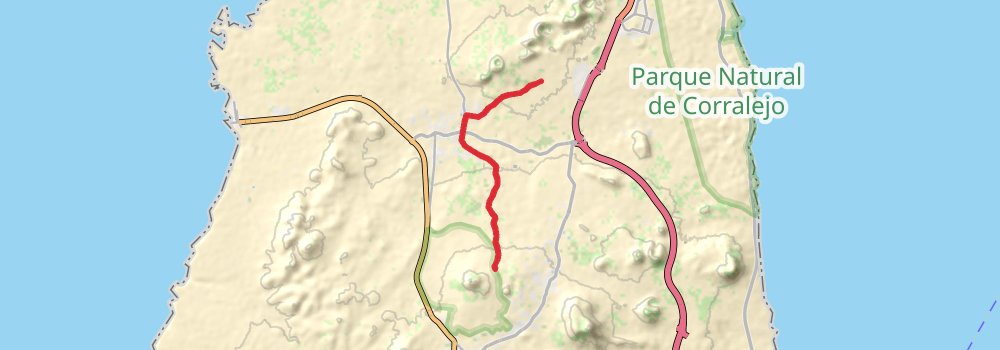 GR 131 Fuerteventura stage 6 Map