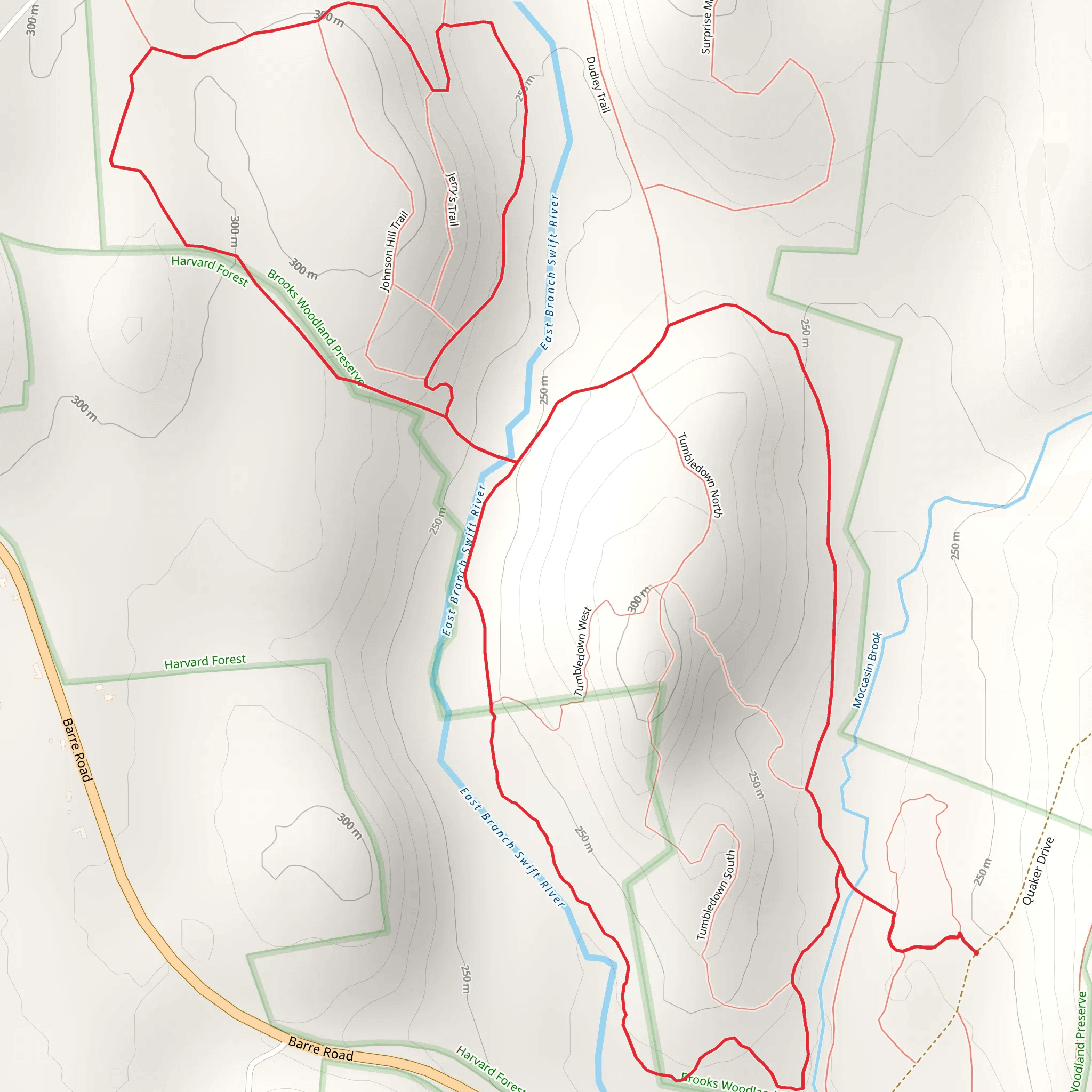 East Branch Swift River Loop mobile static map