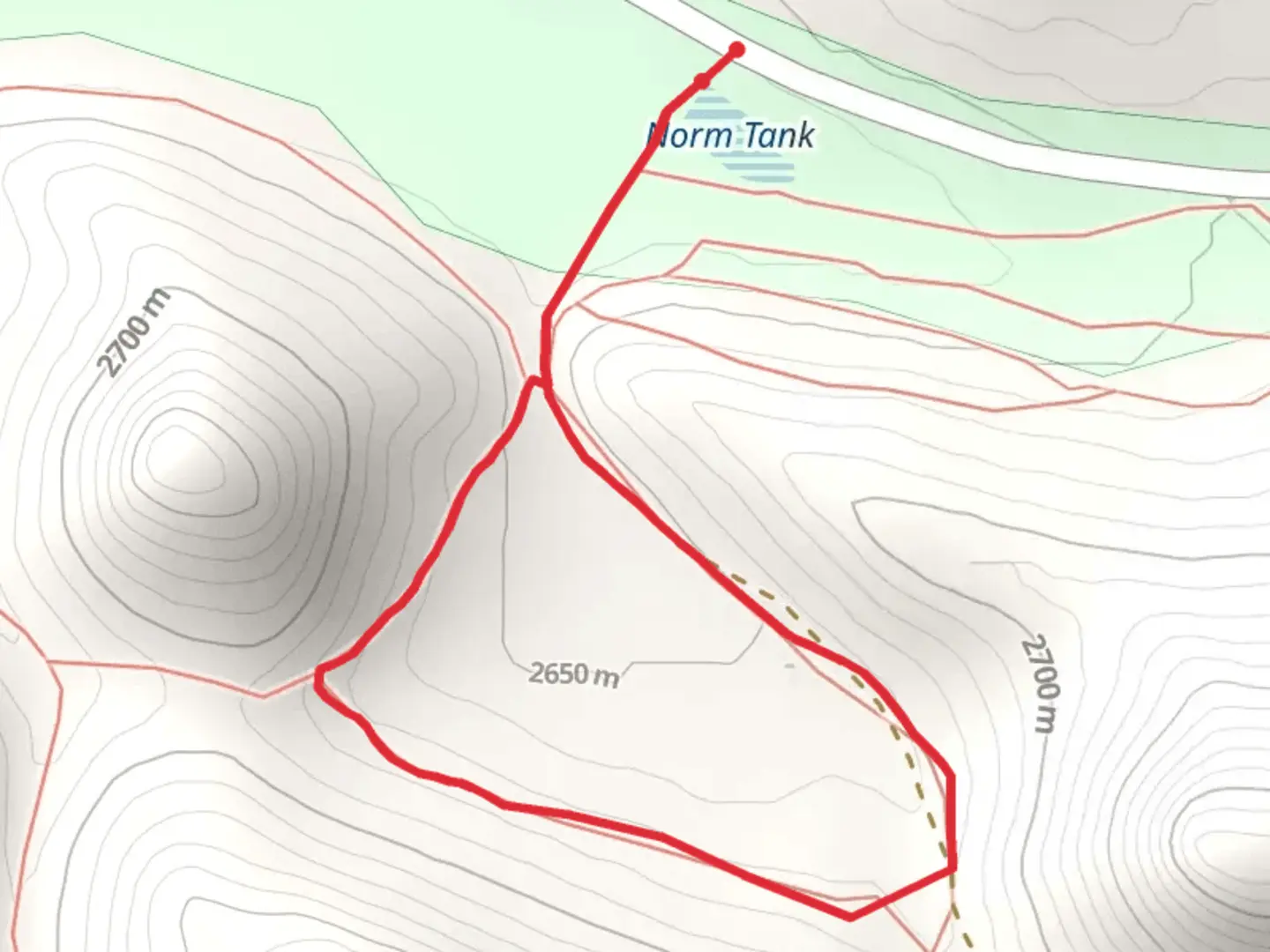 An image depicting the trail Lookout Meadow Loop Trail and its surrounding area.