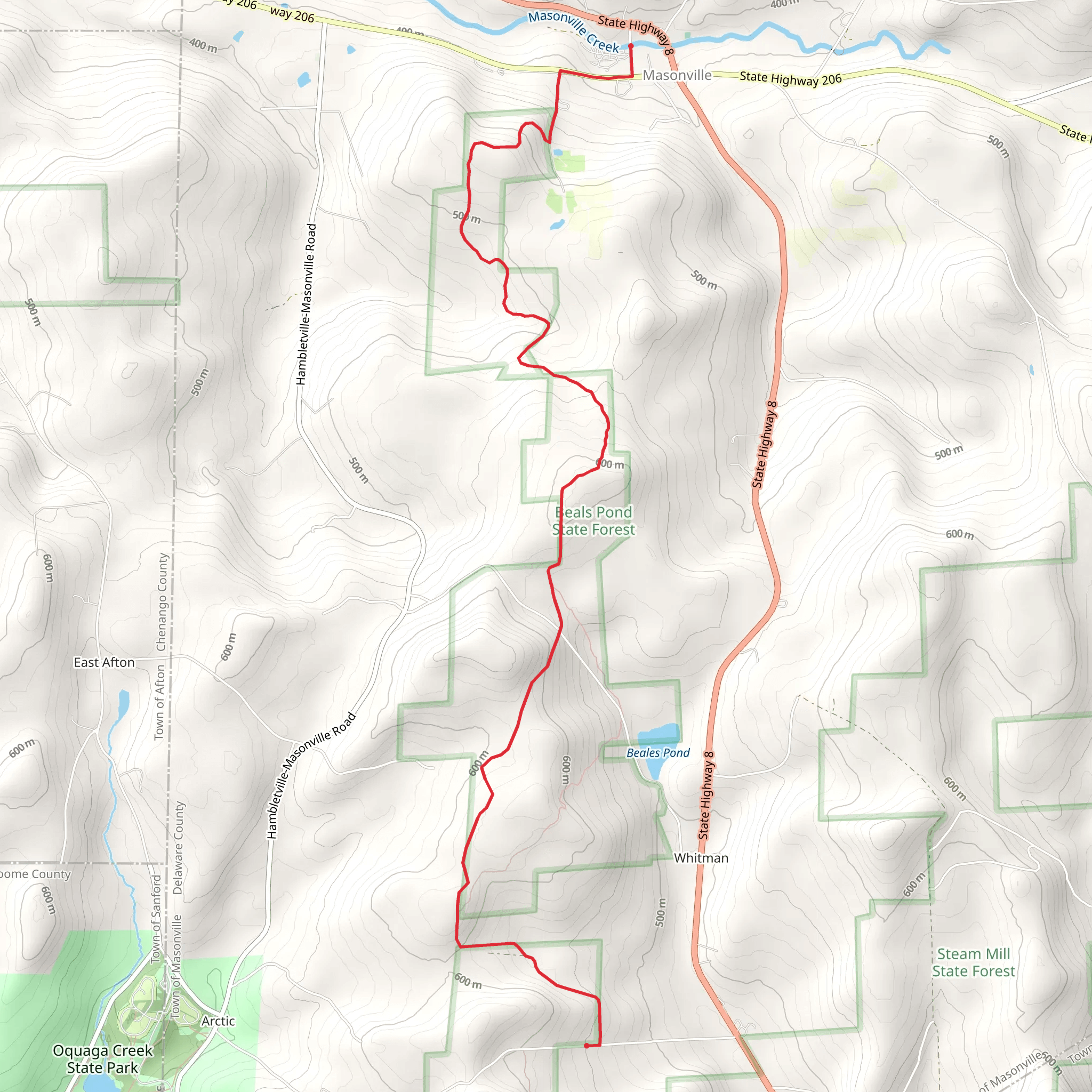Shear Road mobile static map