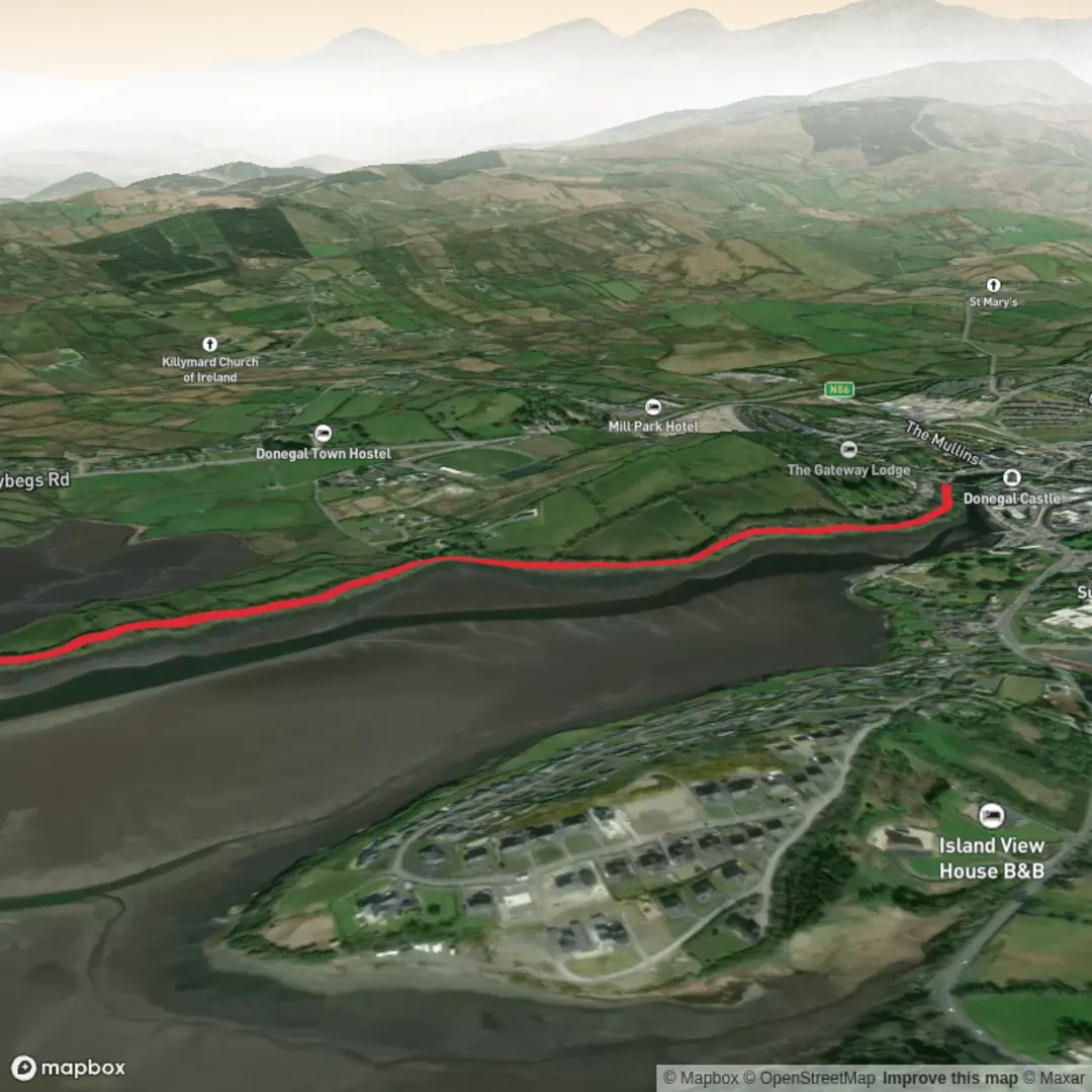 An image depicting the trail Hike from Dún na nGall and its surrounding area.