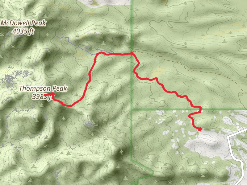 Thompson Peak via Dixie Mine Trail