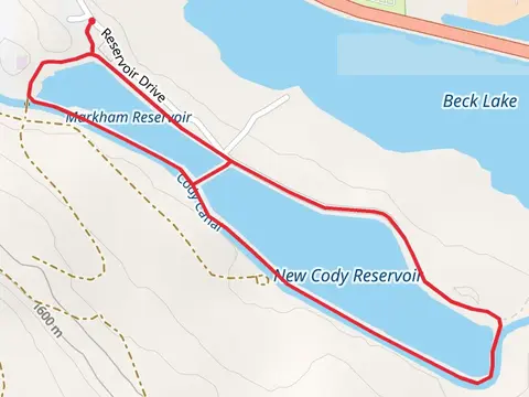 Markham Reservoir - New Cody Reservoir Loop