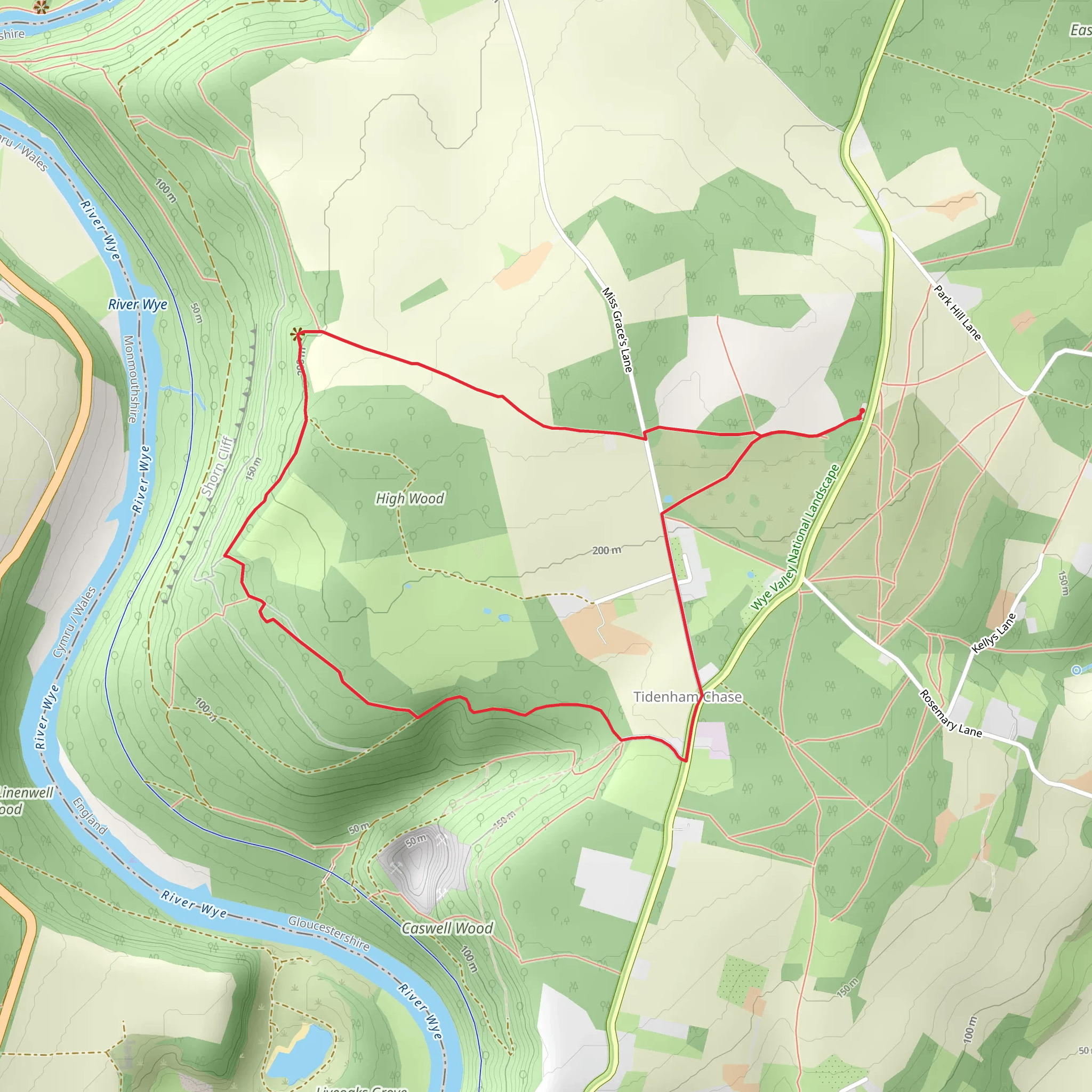 Devil's Pulpit Loop mobile static map