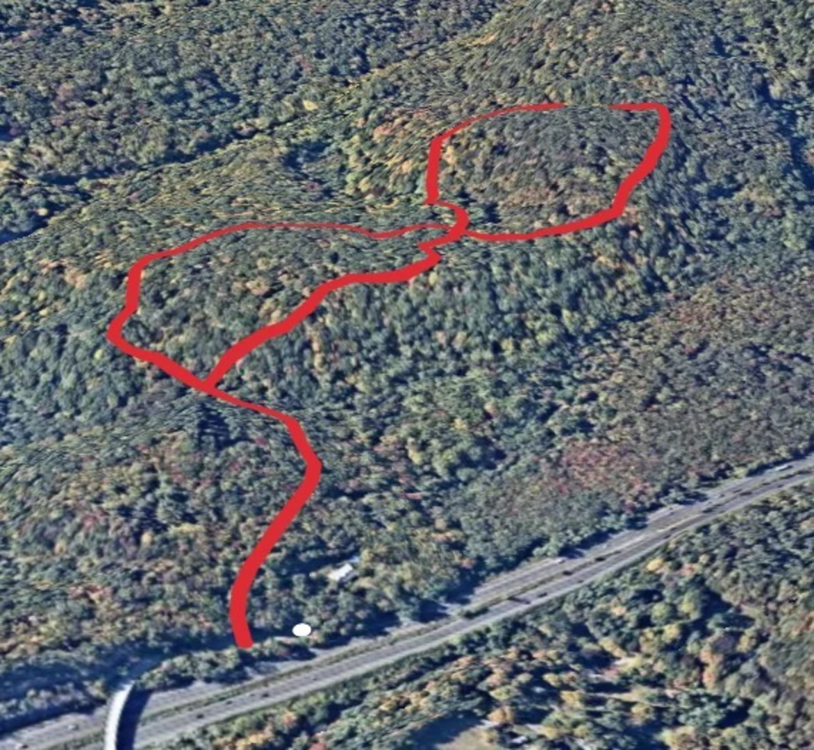 An image depicting the trail Butler Sanctuary Red - Blue Trail and its surrounding area.