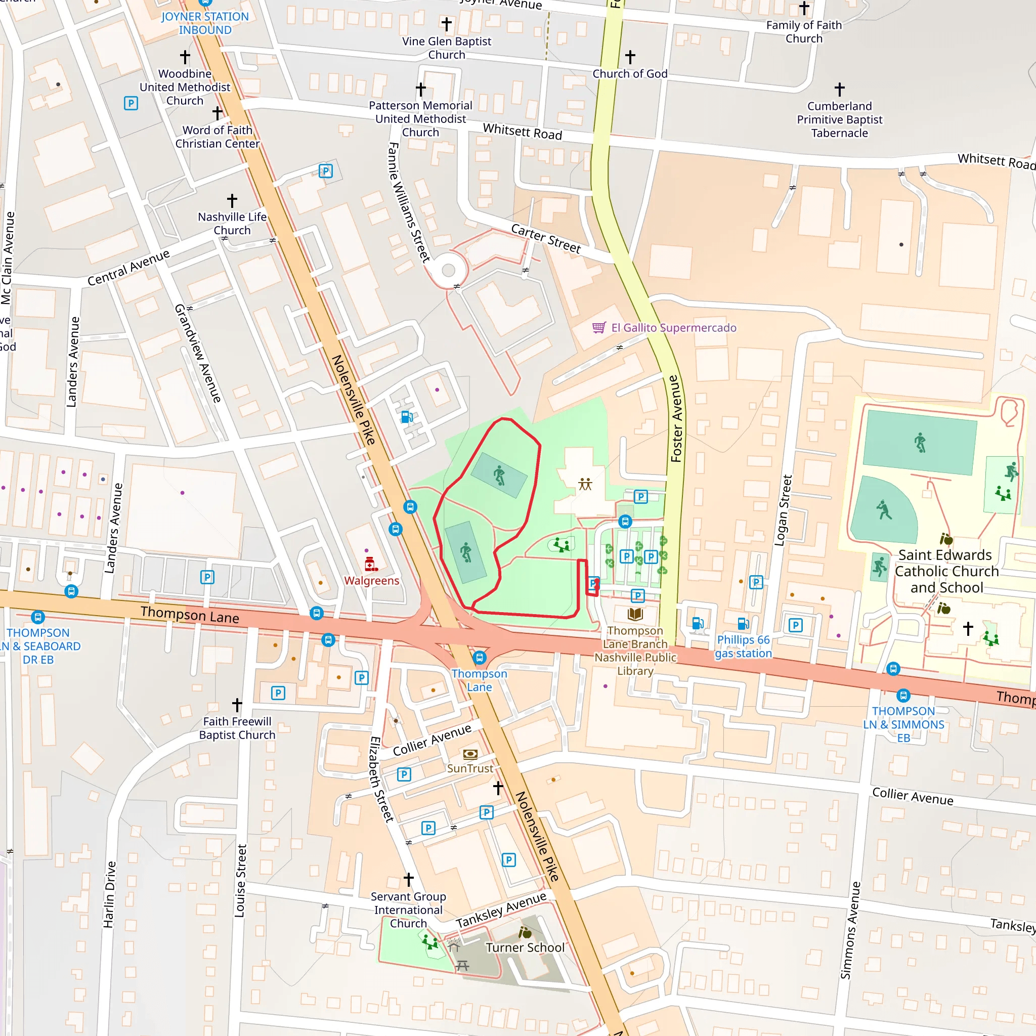 Coleman Park Loop mobile static map