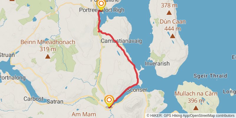 Skye Trail stage 4 Map
