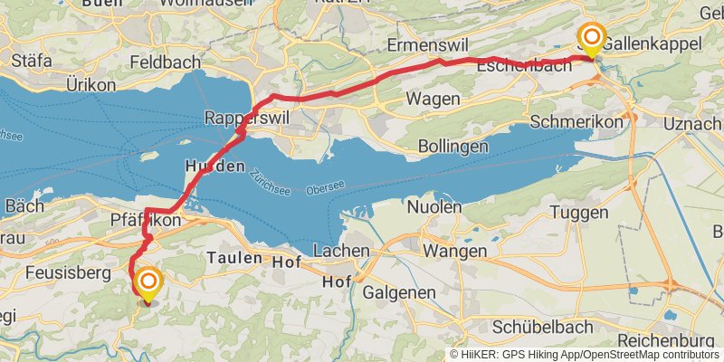 Camino Rankweil-Geneva alt 1 Map