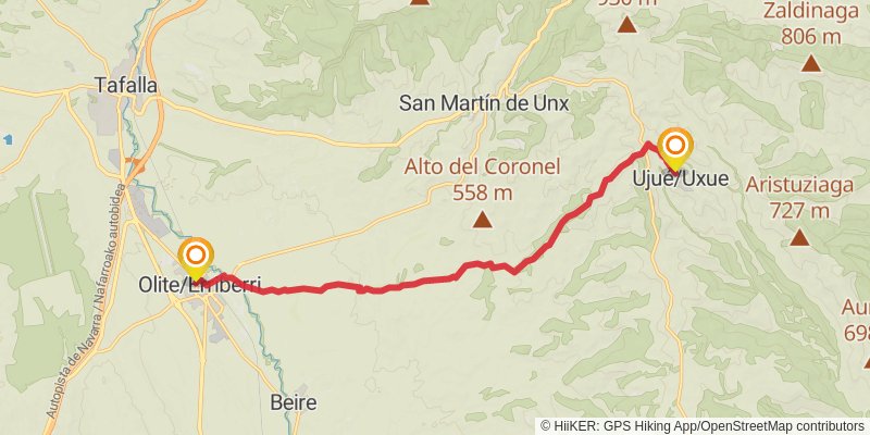 Camino Catalan stage 20 Map
